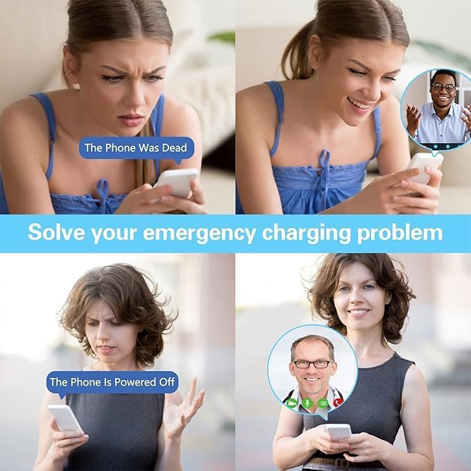 iPhone Keychain Portable Charger | 1600mAh Mini Emergency Power Bank