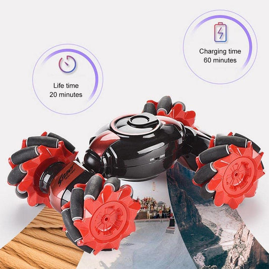 Gesture Sensor Watch Control RC Stunt Car | 360° Twisting Drift Toy Car
