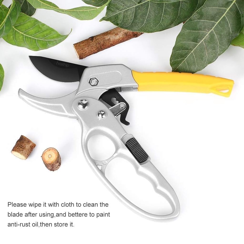 Professional Stainless Steel Garden Pruning Scissors – Sharp Garden Shears with Safety Lock