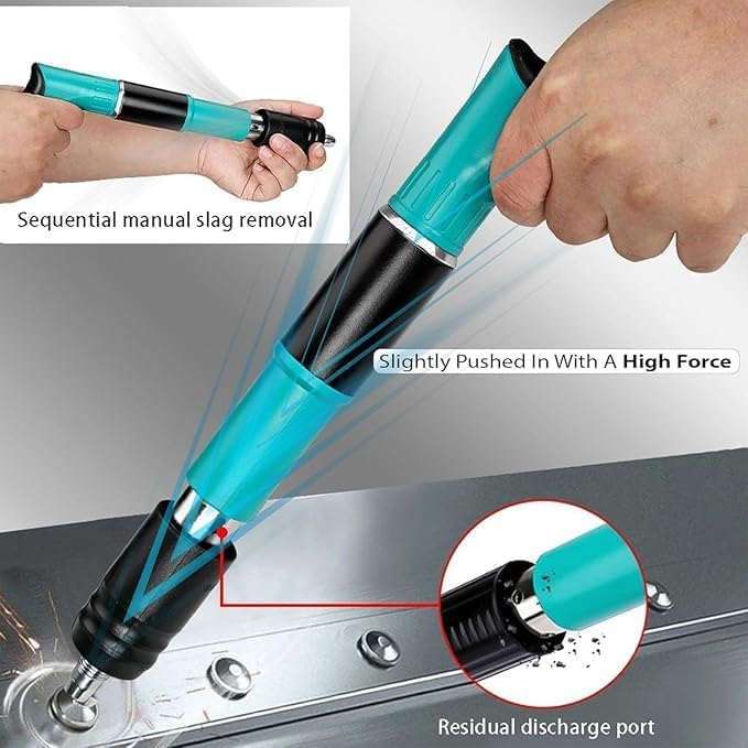 Portable Mini Nail Gun Kit with Nails | Concrete, Brick & Wood Fastening Tool