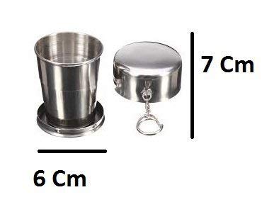 Stainless Steel Folding Travel Cup | Collapsible Camping Mug & Water Glass
