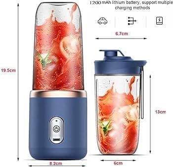 Portable Blender for Smoothies & Juices | 400ml Rechargeable Juicer Bottle