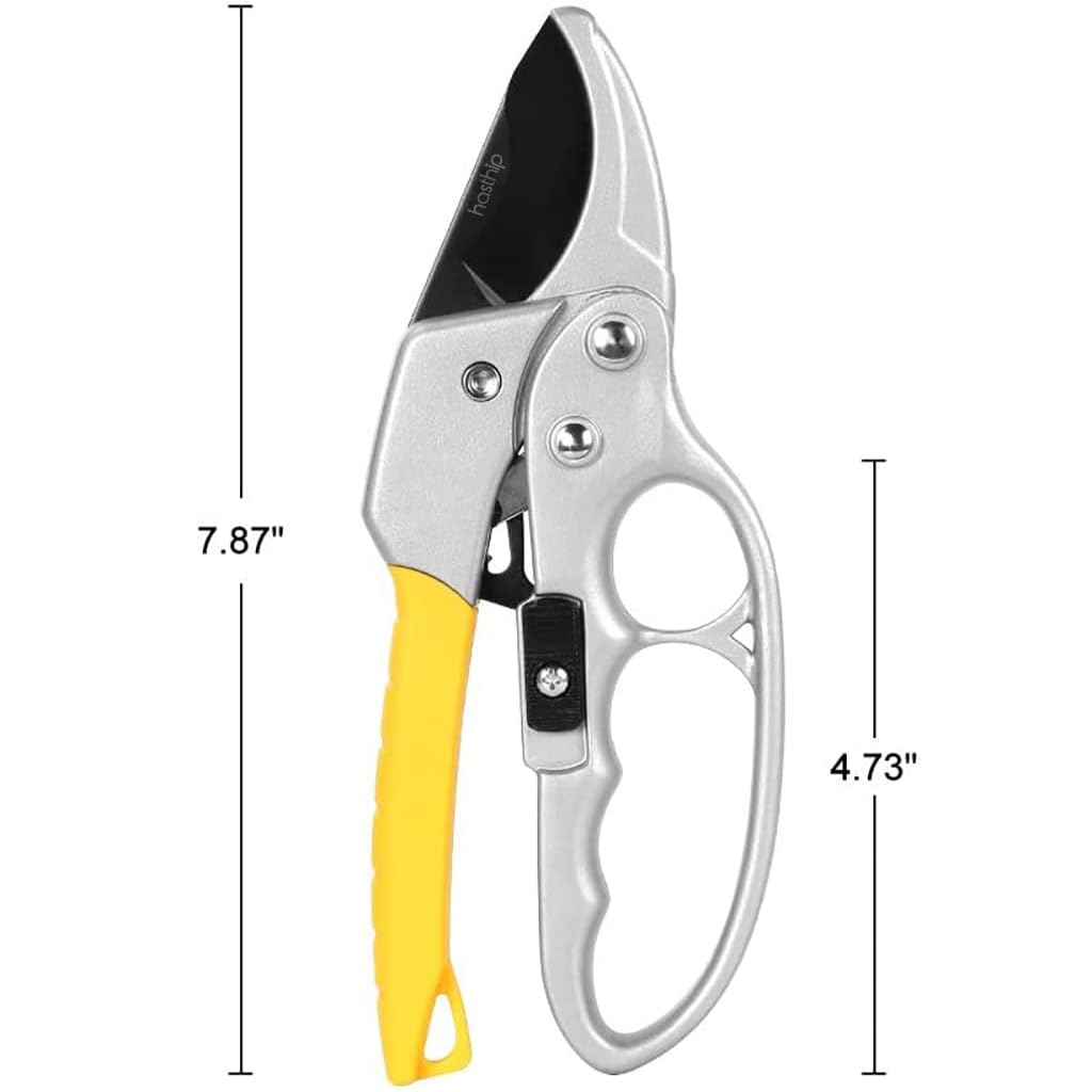 Professional Stainless Steel Garden Pruning Scissors – Sharp Garden Shears with Safety Lock
