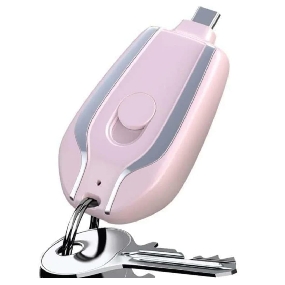 iPhone Keychain Portable Charger | 1600mAh Mini Emergency Power Bank