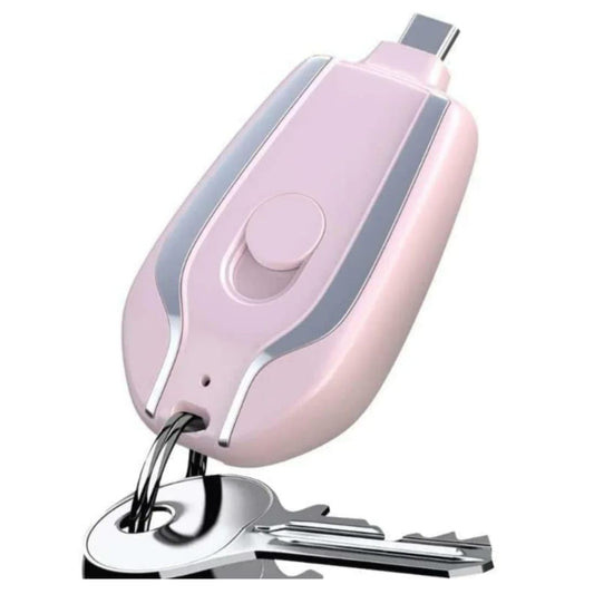 iPhone Keychain Portable Charger | 1600mAh Mini Emergency Power Bank