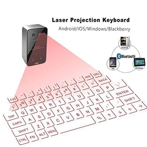 Wireless Laser Keyboard Projection Virtual Bluetooth Laser Keyboard for Smartphone Tablet PC Laptop