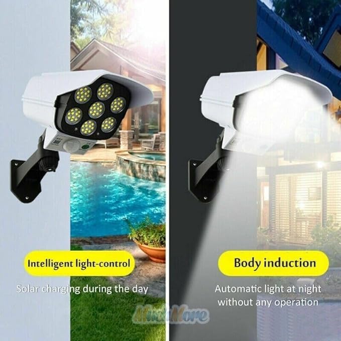 77 LED Solar Motion Sensor Security Light – IP66 Waterproof Outdoor Spotlight with Remote Control