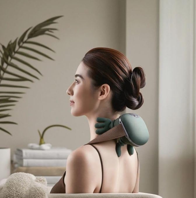 Electric Neck & Back Massager | Portable Cordless Body Massager for Pain Relief & Muscle Relaxation