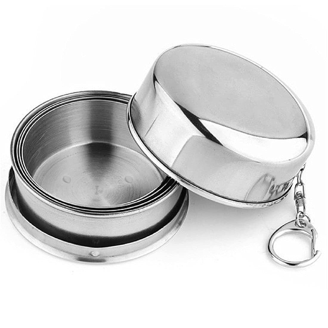 Stainless Steel Folding Travel Cup | Collapsible Camping Mug & Water Glass