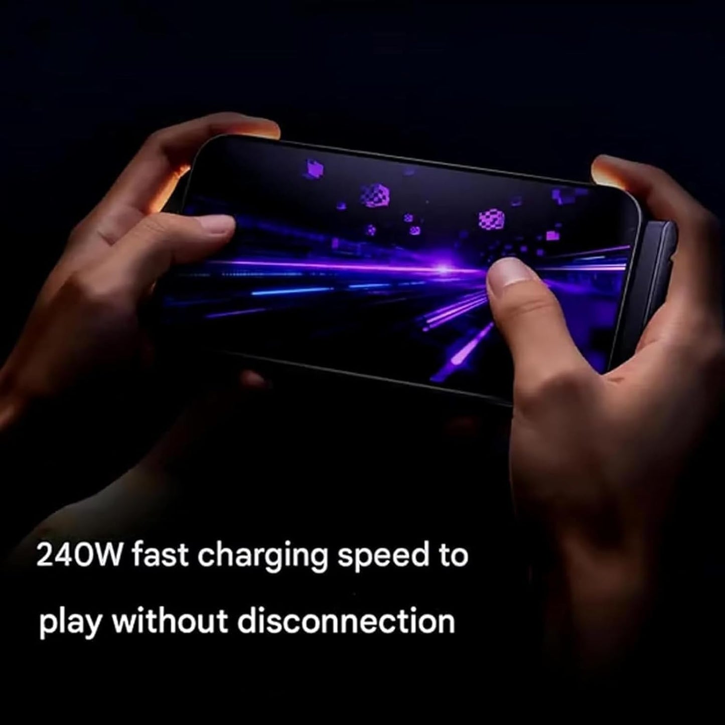 2-in-1 Fast Charging Cable with Built-in Phone Stand – 240W High-Speed Charger Cord