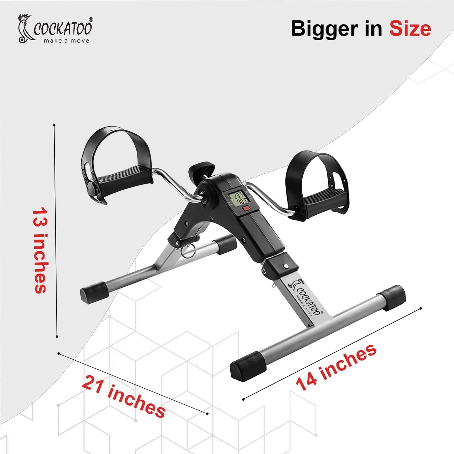 Pedal Exercise Cycle with Handle | Home Fitness Trainer for Arms & Legs
