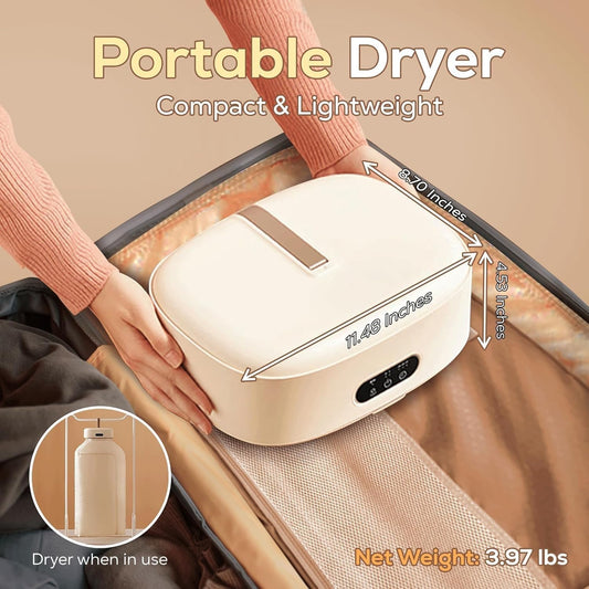 Portable Electric Clothes Dryer | Foldable Fast Drying Machine with Timer