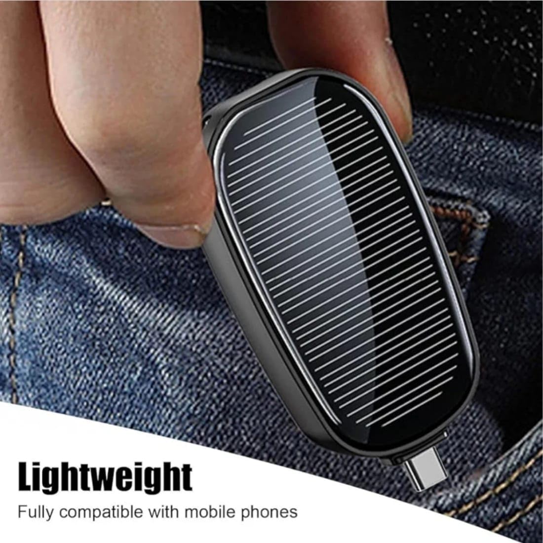 iPhone Keychain Portable Charger | 1600mAh Mini Emergency Power Bank