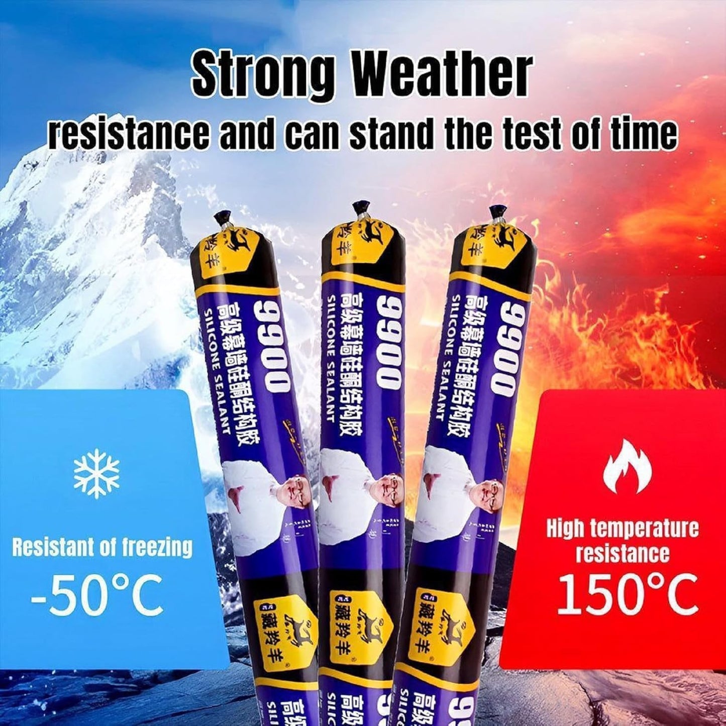 Waterproof Silicone Sealant 750g | Multi-Surface Adhesive for Home Repairs