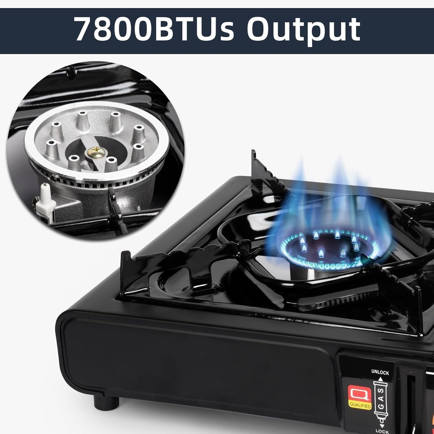 2-in-1 Portable Travel Gas Stove | Butane & LPG Camping Cooking Burner
