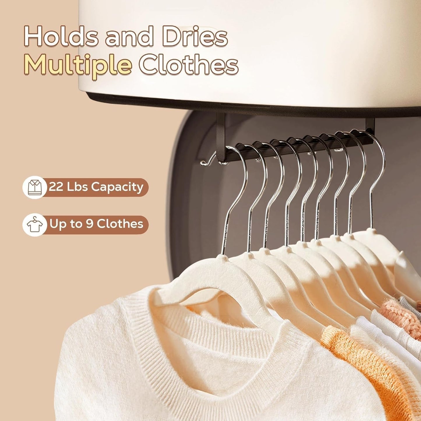 Portable Electric Clothes Dryer | Foldable Fast Drying Machine with Timer