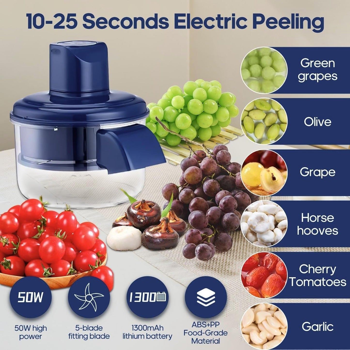 Electric Fruit & Vegetable Peeler | Automatic Garlic & Potato Peeling Machine