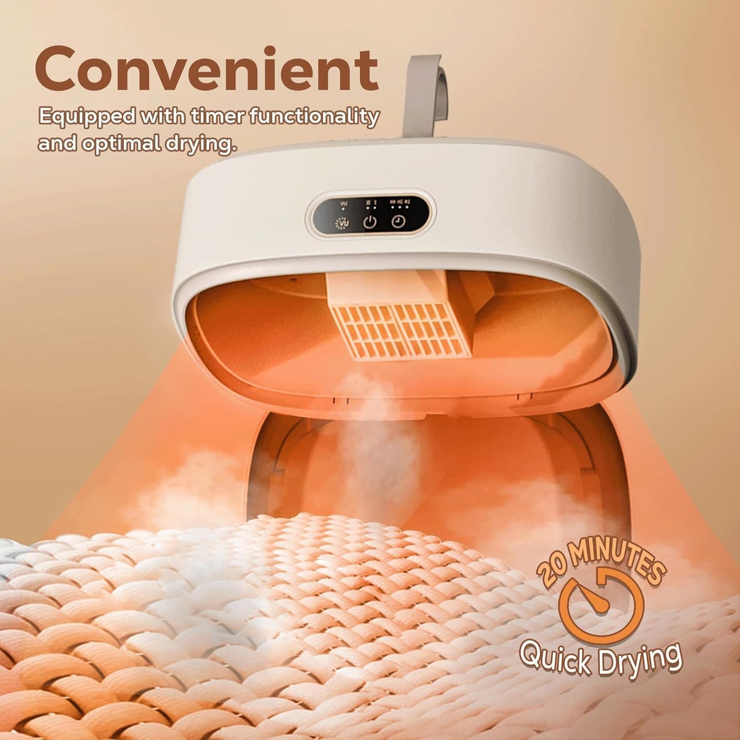 Portable Electric Clothes Dryer | Foldable Fast Drying Machine with Timer