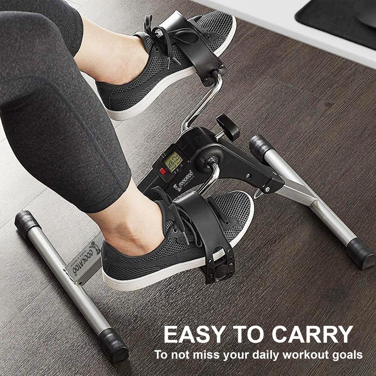Pedal Exercise Cycle with Handle | Home Fitness Trainer for Arms & Legs
