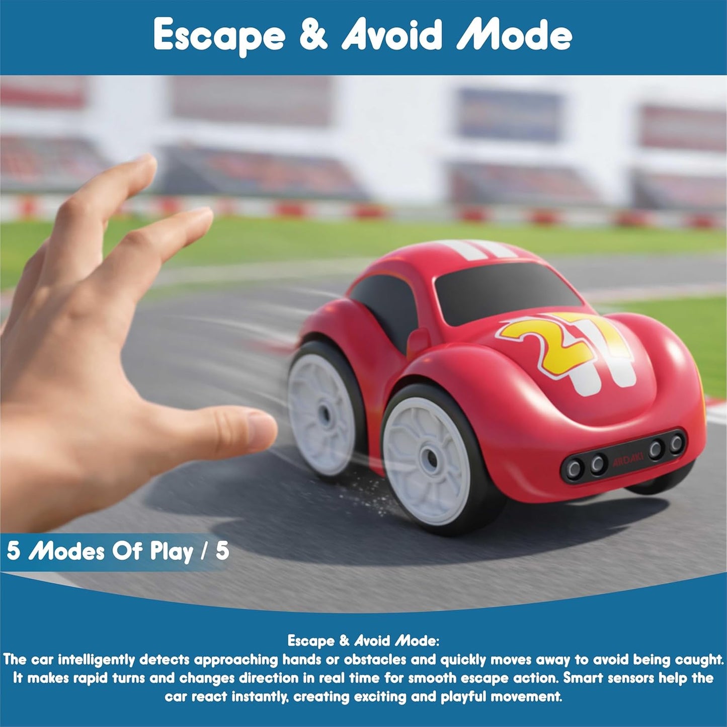 Magic Induction RC Car | Smart Sensor Toy Car with Line Tracking & Follow Me Mode