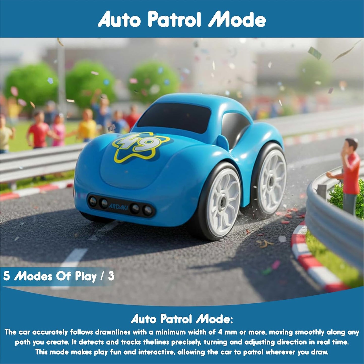 Magic Induction RC Car | Smart Sensor Toy Car with Line Tracking & Follow Me Mode