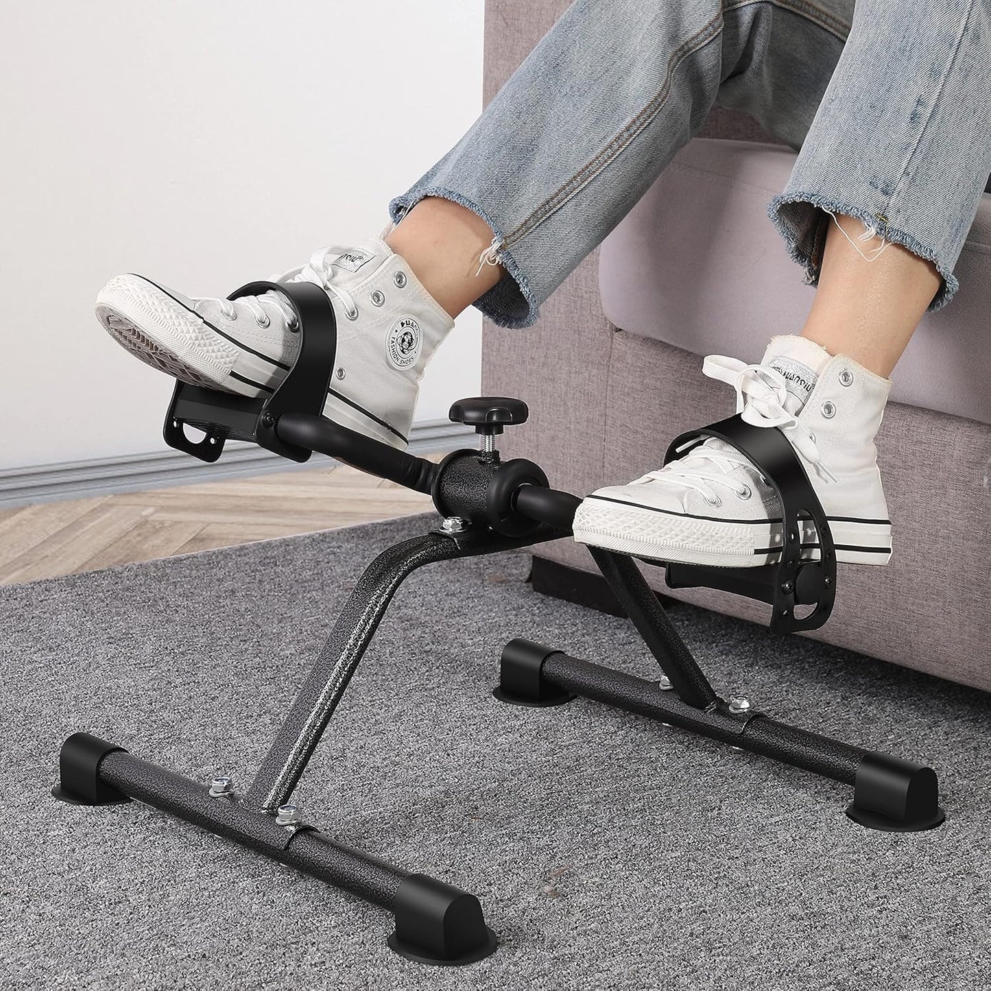 Under Desk Pedal Exerciser | Portable Mini Bike for Arm & Leg Workout