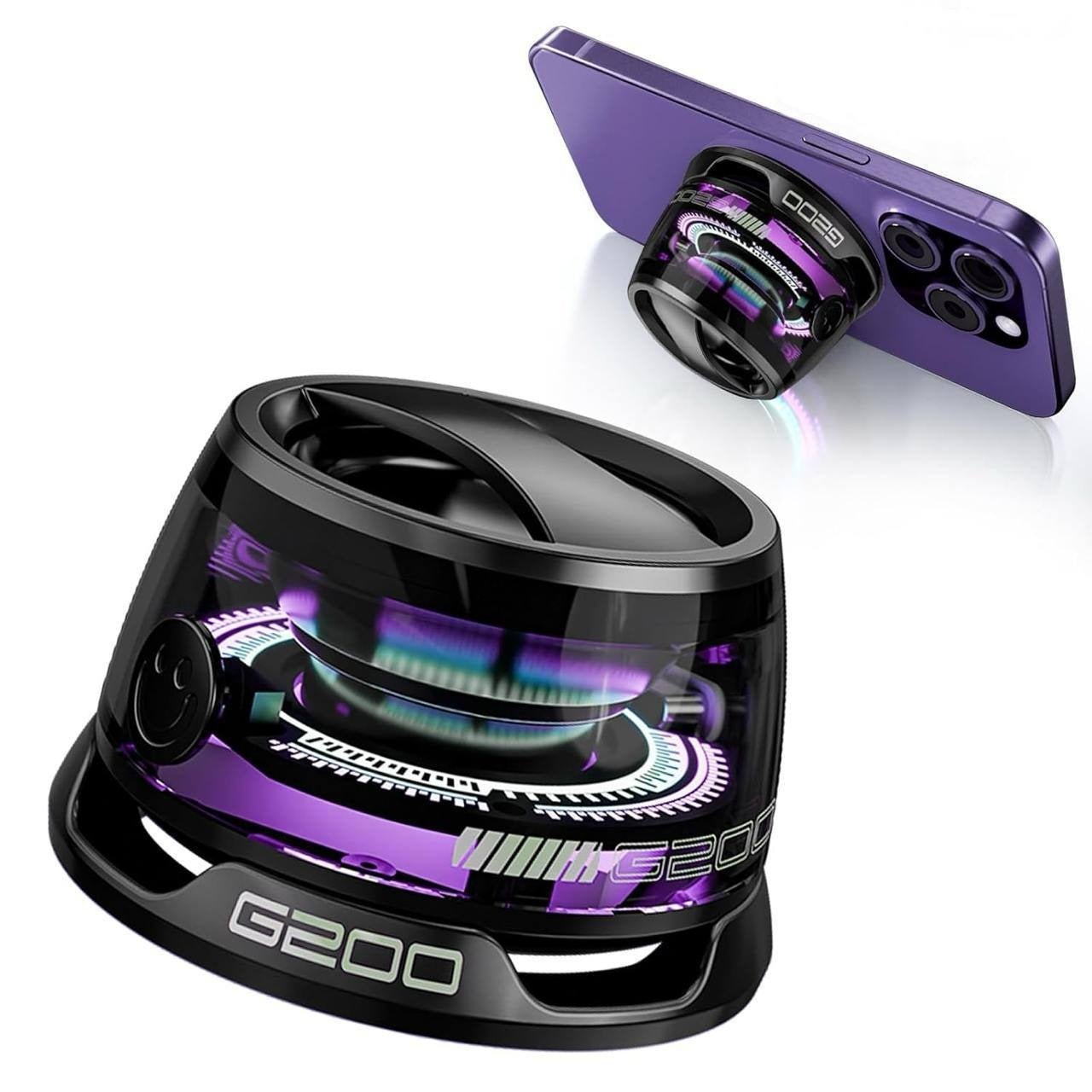 Magnetic Bluetooth Speaker | RGB Light, Phone Stand & 3D Surround Sound