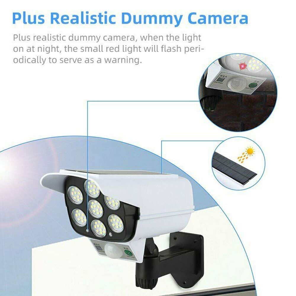 77 LED Solar Motion Sensor Security Light – IP66 Waterproof Outdoor Spotlight with Remote Control