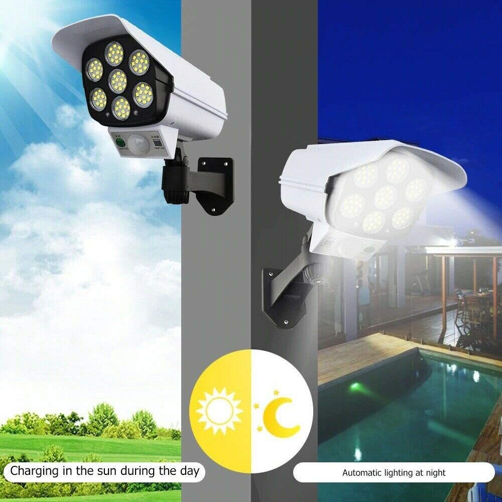 77 LED Solar Motion Sensor Security Light – IP66 Waterproof Outdoor Spotlight with Remote Control