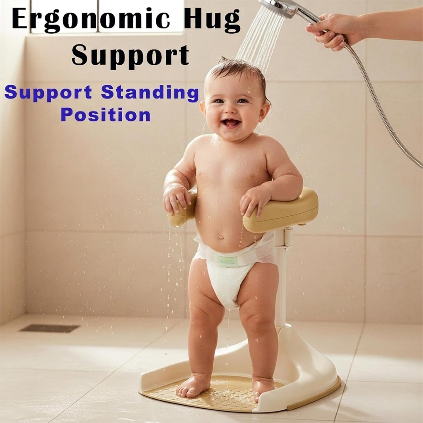 Foldable Baby Bath Stand – 5-Level Adjustable Baby Bath Seat
