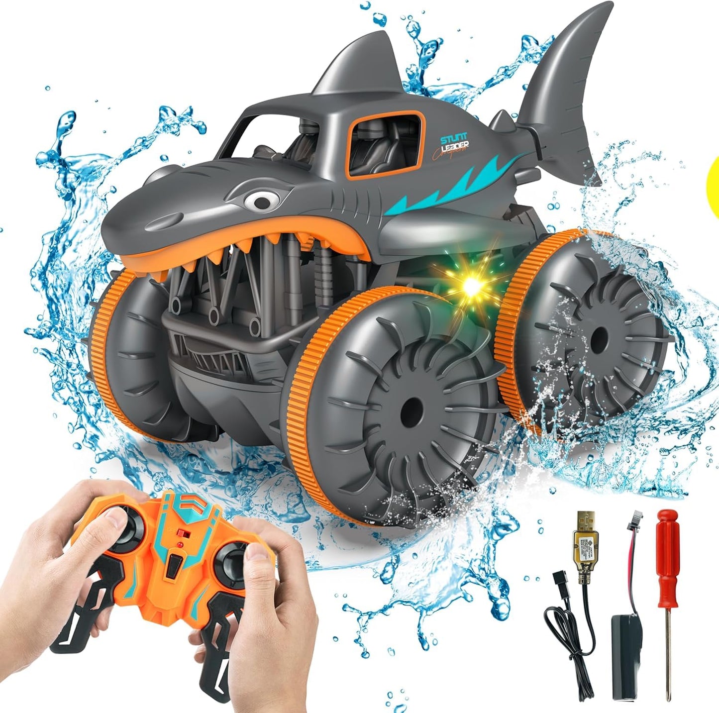 Shark Stunt RC Car – 360° Amphibious Remote Control Car