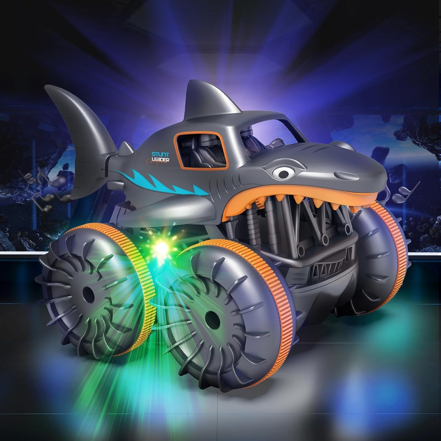 Shark Stunt RC Car – 360° Amphibious Remote Control Car